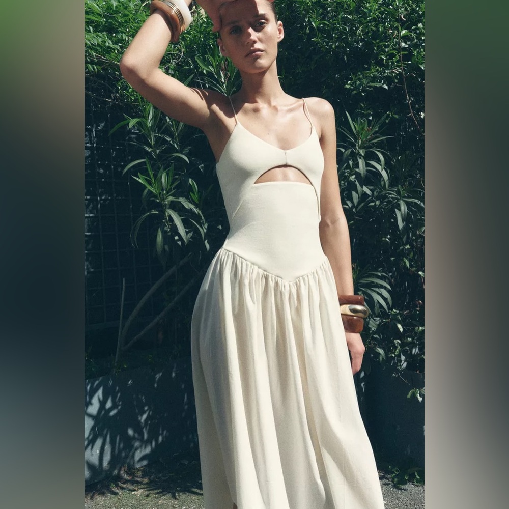Zara Cutout Combination Dress (S)